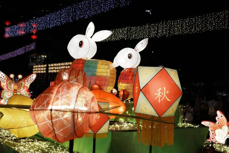 香港中秋節兔子綵燈實拍