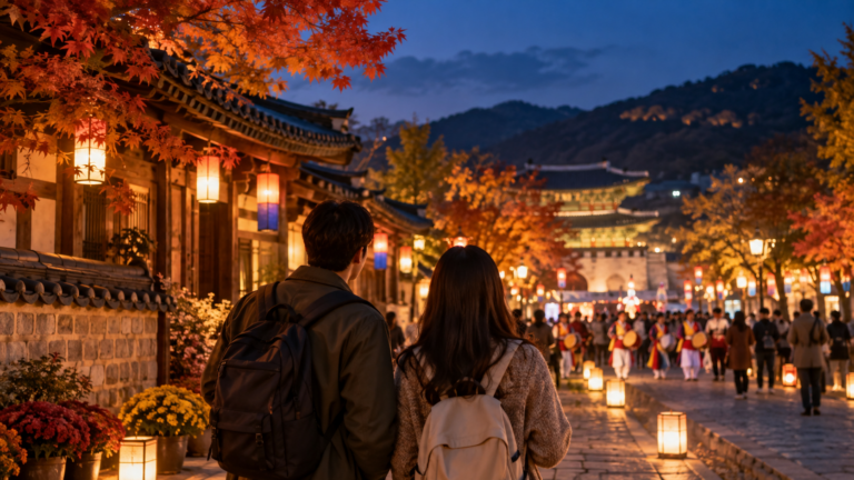 韓國秋季慶典旅途情境示意